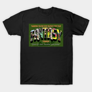 Library Genre Postcard - Fantasy T-Shirt